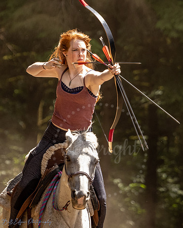 Mounted Archer Jenna Horseback Archery