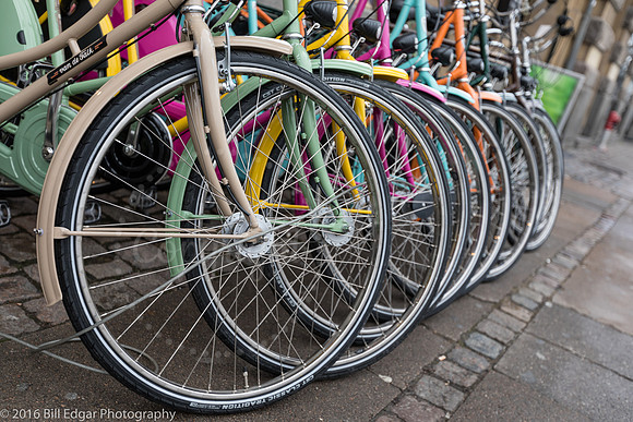 Colorful Copenhagen Denmark Cycles