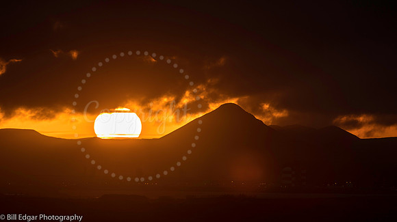 Sunset Reykjavik Iceland