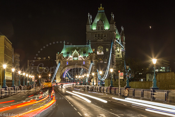 Tower Bridge Night London England