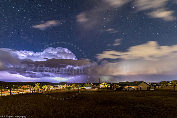 Thunderstorm on the high plateau Edgewood New Mexico