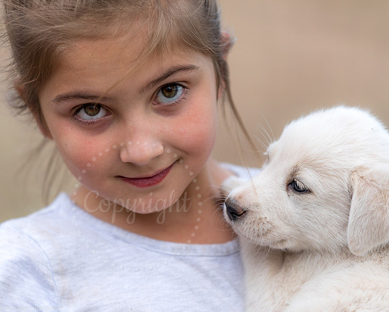 Pressley with puppy dog