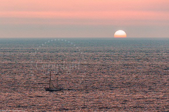 Sailboat at sunset Costa Rica