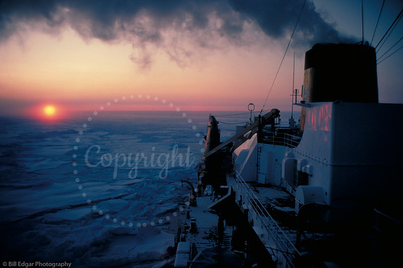 Cold Arctic Ice Pack Sunrise/Sunset