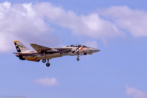 US Navy F-14A Tomcat over NAS Cubi Point, Philippines