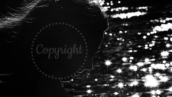 Marilyn with sun reflecting off Cuyahoga River Cleveland Ohio