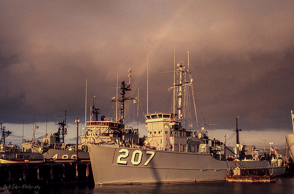 Minesweepers USS Conquest (AM-488) and USS Whipporwill (AMS-207) San Francisco, 1974